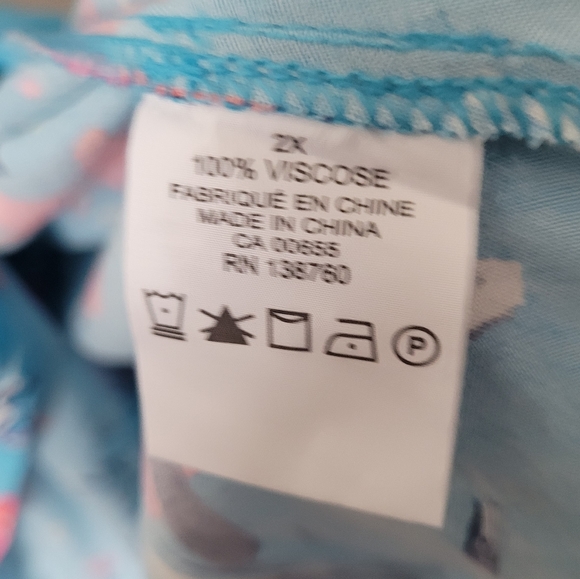 In Every Story Tropical Blue Floral Midi Dress size 2X - Picture 10 of 13